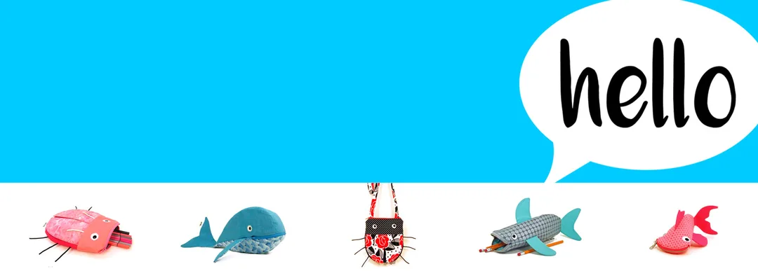 MinneBites handmade bags with bite Mary Pow Minneapolis shark animal bags purses pencil cases bugs fish cute kids bags