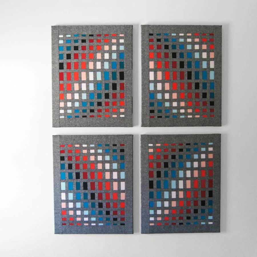 Mary Pow textile wall art The Interplay of Opposites