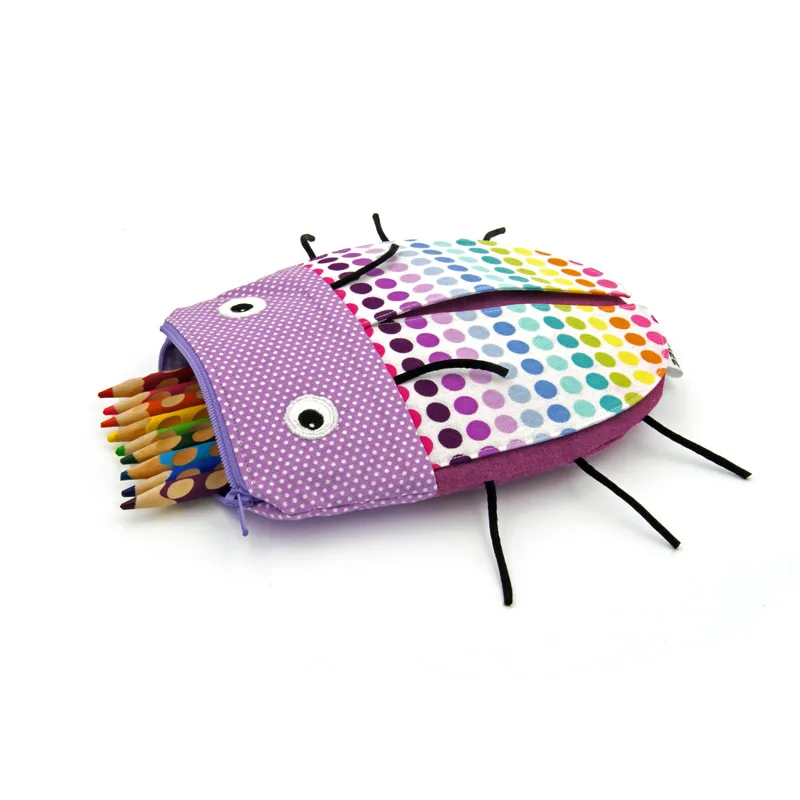 MinneBites handmade bags with bite Mary Pow Minneapolis shark animal bags purses pencil cases bugs fish cute kids bags