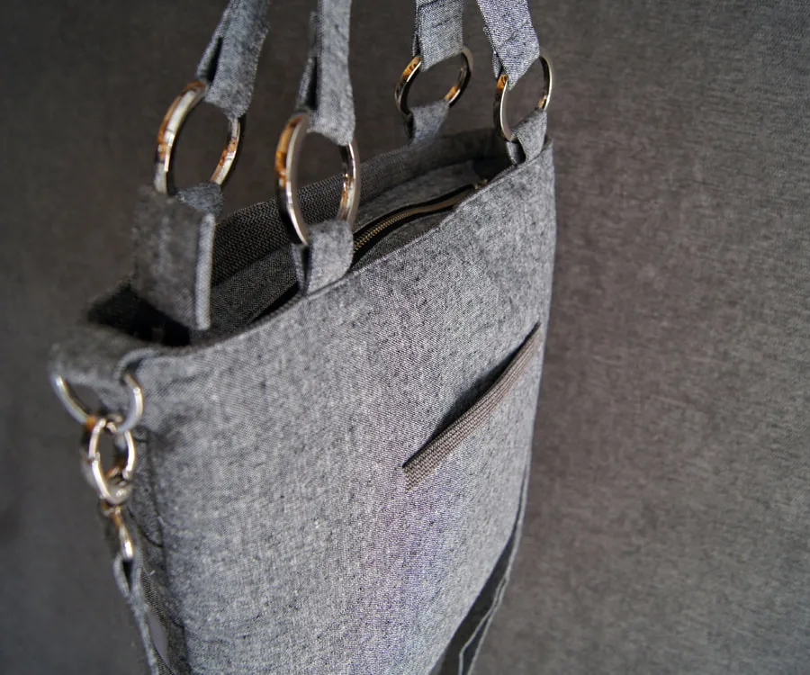 Mary Pow City View Tote Handbag Vegan