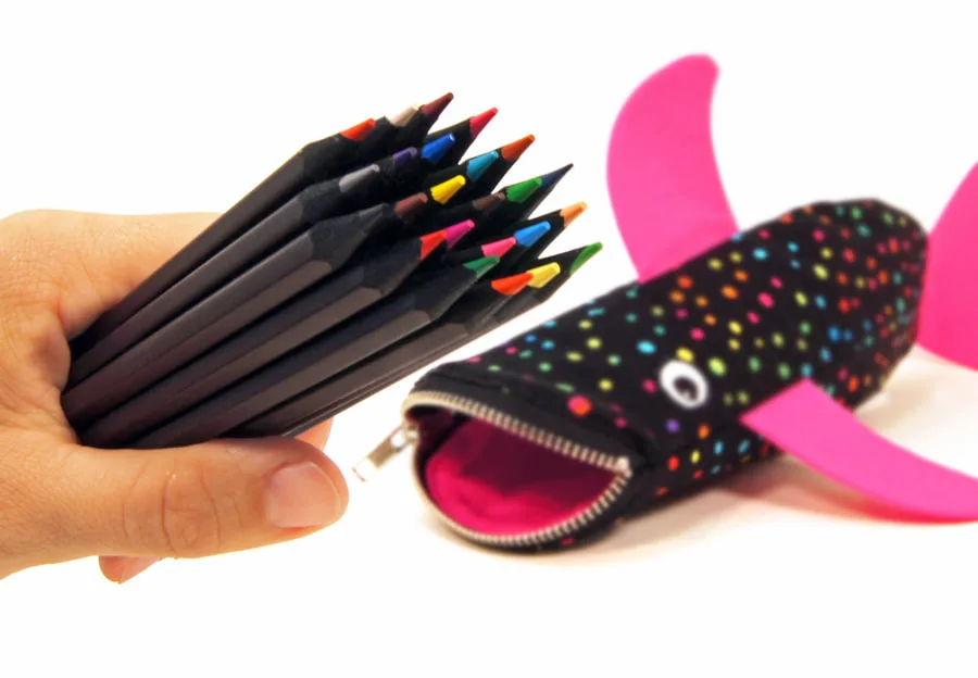 MinneBites Shark Bite pencil case