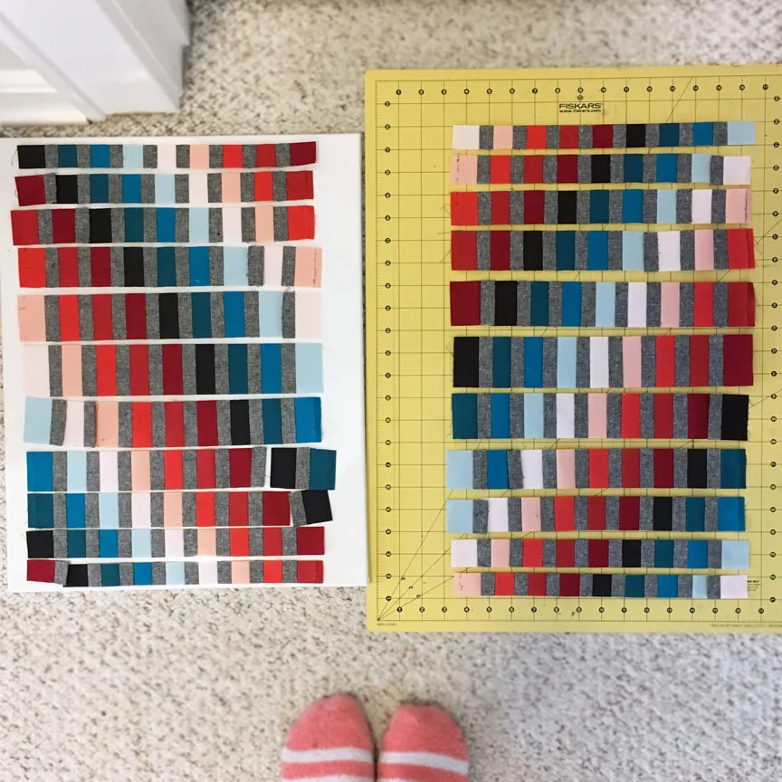 Mary Pow textile wall art process