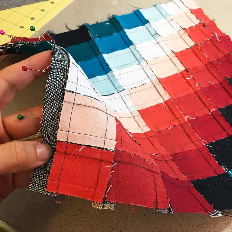 Mary Pow textile wall art process