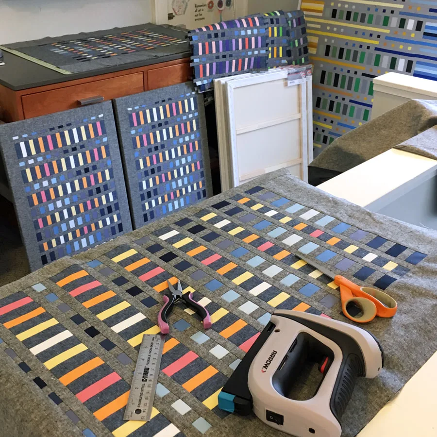 Mary Pow studio artist fiber arts textiles designer minneapolis minnesota color