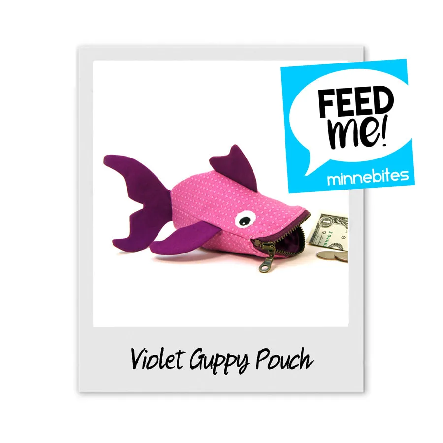 MinneBites Guppy Fish Pouch Feed Me Mary Pow